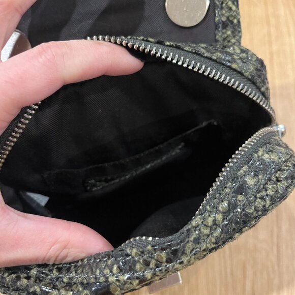 Banana Republic Green Snakeskin Print Mini Crossbody - Picture 3 of 3